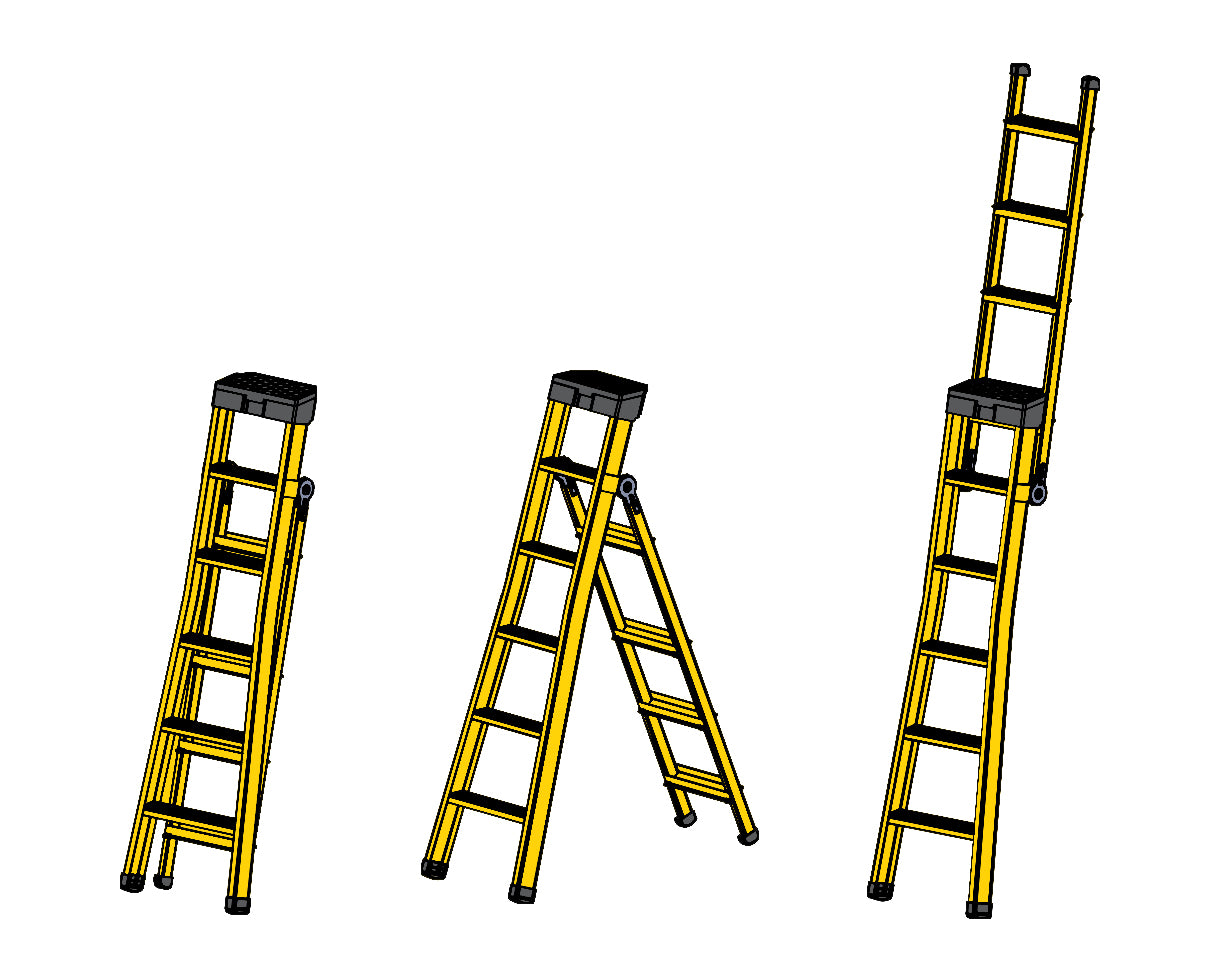 SXLDML-004 STANLEY 3-in-1 Multi-Ladder 1.50m